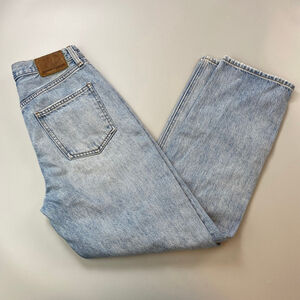 DENIM FORUM Aritzia Jeans Joni High Rise Loose 29L Light Blue Distressed Size 25